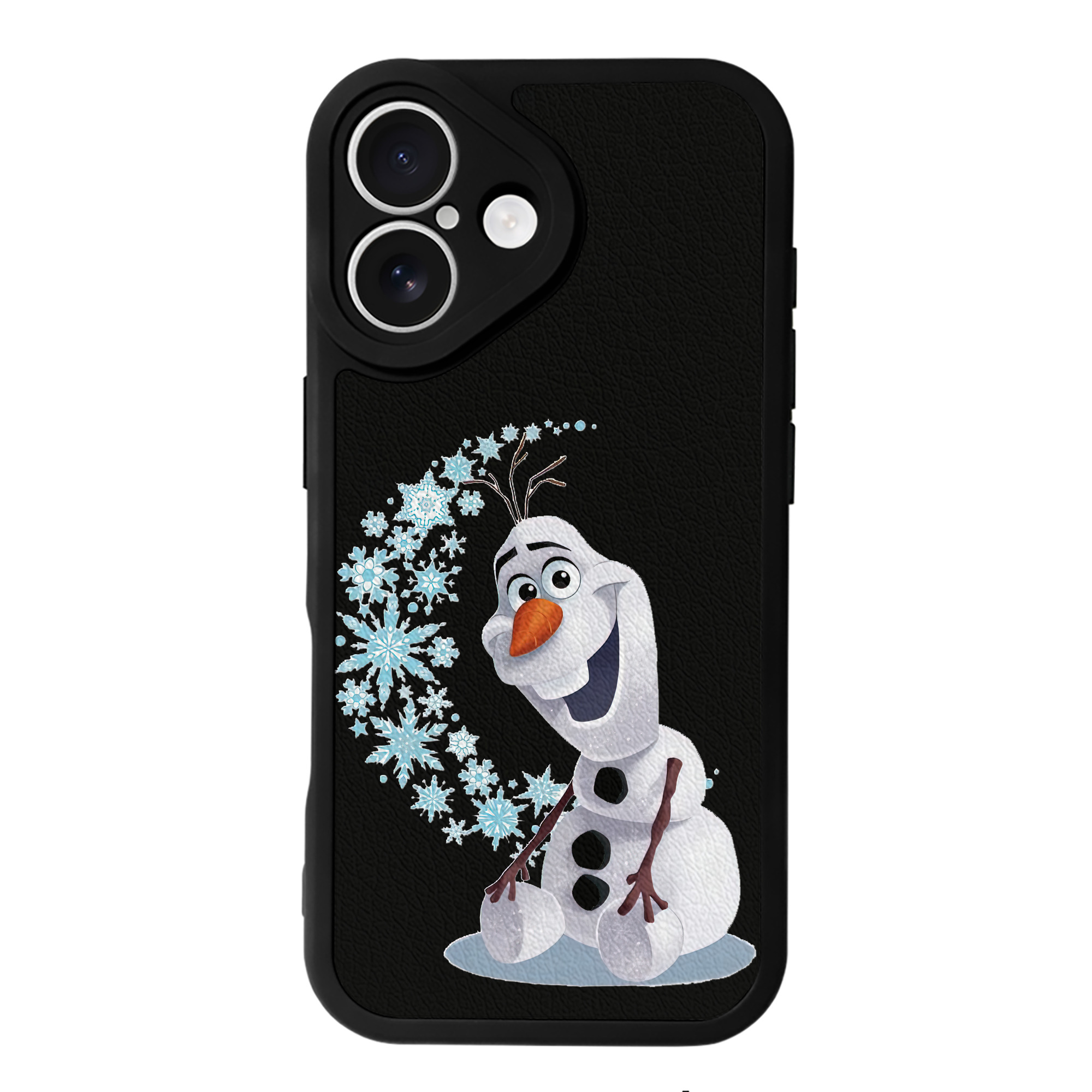 （画像用） アナと雪の女王 アンナ エルサ Frozen Anna Elsa 【iPhone 16シリーズ対応】シリコンスマホケース（レザー調） 材質：シリコン